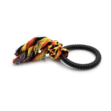Pet Παιχνίδι Σκύλου Κρίκος TPR με Σχοινί 28cm