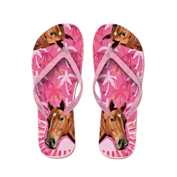 x PLENTY GIFTS ΣΑΓΙΟΝΑΡΕΣ FLIP FLOPS HORSE  Νο 34-36