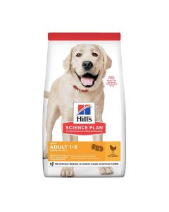 Hill's Science Plan Dog Adult Light Large Breed &mu;&epsilon; &Kappa;&omicron;&tau;ό&pi;&omicron;&upsilon;&lambda;&omicron; 14kg (10kg+4kg &Delta;ώ&rho;&omicron;)