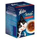 Felix Soups με Βοδινό, Κοτόπουλο & Αρνί 6x48gr