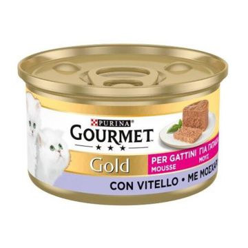 Gourmet Gold Μους Kitten Μοσχάρι 85gr