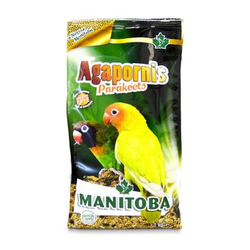 Manitoba Agapornis Parakeets Premium Τροφή για Lovebirds 1kg