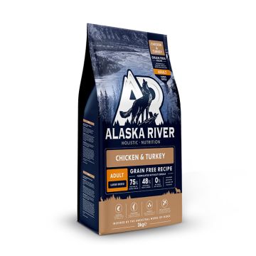 Alaska River Grain Free Adult Large Chicken & Turkey 3kg