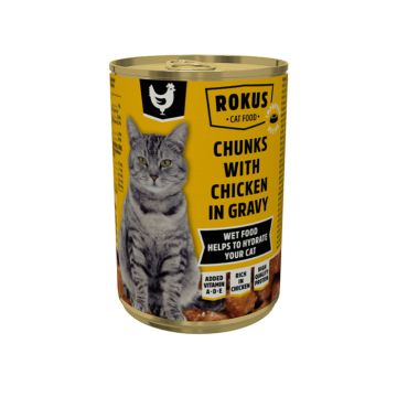 Rokus Γάτας με Κοτόπουλο 415gr