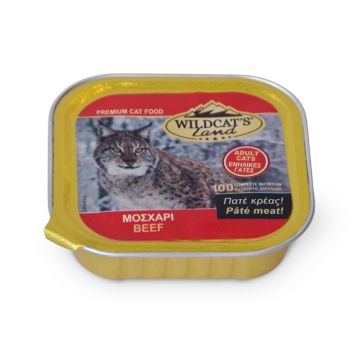 Wildcat's Allucup Adult με Μοσχάρι 100gr