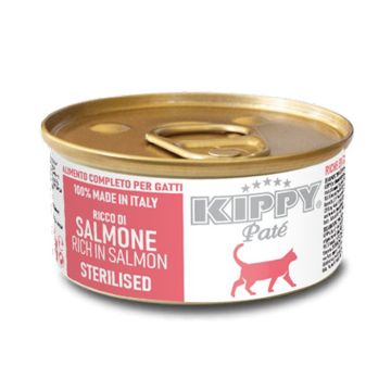 Kippy Cat Πατέ Sterilised με Σολομό 85gr
