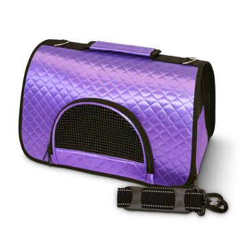Pet Τσάντα Μεταφοράς Μωβ 43x22x25cm
